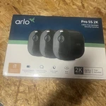 Arlo Pro 5S 2K Wireless 3 Camera Security Kit W/dual Band Wifi Way Audio Black. Fixed Price $115.66.