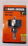 Black & Decker 79-369 2" Complete Wood Hole Saw With Mandrel. Fixed Price $5.25.