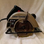 Vintage Craftsman 7-1/4" Circular Saw Model 315.108320 2-1/8 Hp, Amp Works. Fixed Price $19.99.