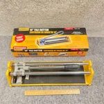 Workforce 14" Tile Cutter Steel Base Soft Grip Handle Open Box #THD14. Fixed Price $12.00.