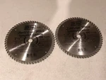(2) Ivy Classic Carbide Circular Saw Finish Blades 7-1/4" X 60T Tooth. Fixed Price $11.95.