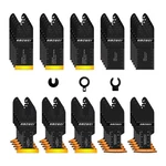 Amzwei 50PCS Titanium Oscillating Tool Blades, Curved Edge Black. Fixed Price $44.16.