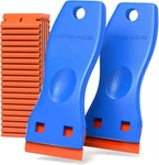 Plastic Razor Blades Scraper Tool - 2 Pack Wall Paint Remover With 100 Pcs. Fixed Price $20.72.