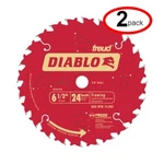 Freud D0624A 6-1/2" X 24T 5/8" Diablo Framing Saw Blade (2PACK). Fixed Price $32.50.