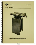 Rockwell 4" Jointer Model 37-290 Instruction & Parts List Manual #1355. Fixed Price $16.00.