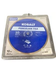 Kobalt 1615980 10" Glass Tile Wet Diamond Saw Blades (set Of 2) New. Fixed Price $49.95.