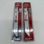 (2PK) Milwaukee 48-00-5091 6" 8/12 Tpi Sawzall Blades (5PC). Fixed Price $17.49.