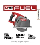 Milwaukee 2982-20 M18 Fuel 8" Metal Cutting Circular Saw. Fixed Price $307.08.