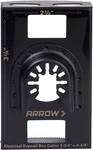 Arrow OSCGB1-1 Gang Electrical Box Drywall Cutting Blade For Oscillating Tools. Fixed Price $40.99.