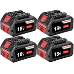 4 Pack Battery For Bosch 8.0AH Li-ion BAT609 BAT610G BAT618 GSR18V-LI. Fixed Price $203.99.