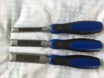 Nicholson Combination Chisel Wood Rasp 3PC. Set Ergonomic Handle 1/2"-1". Fixed Price $14.26.