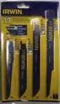 Irwin Tools 4935496 11-PIECE Reciprocating Saw Blade Set Weldtec Usa. Fixed Price $13.00.