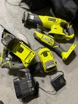 Ryobi One+ 18V 3-TOOL Set: Circular Saw, Recip Angle Grinder Li-ion. Fixed Price $100.00.