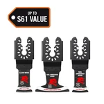 Demon Universal Fit Bi-metal Oscillating Blade Set (3-PACK). Fixed Price $30.60.