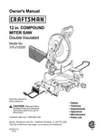 Craftsman Compound Miter Saw - Model 315.212220 Owners Manual & Parts List. Fixed Price $18.95.