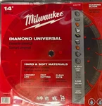 Milwaukee 49-93-7140 In Diamond Universal Segmented-turbo Saw Blade. Fixed Price $180.00.