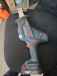 Bosch GSA18V-083 Compact Cordless Reciprocating Saw W/ Battery 2.0AH. Fixed Price $120.00.