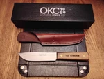 Old Hickory Hunting Knife 5.5" Carbon Steel Blade Wood Handle Leather Sheath Usa. Fixed Price $39.99.