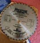 Amana Tool PR1040C Prestige X 40T H-atb 5/8 Bore General Purpose Saw Blade. Fixed Price $80.00.