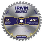 Irwin Industrial Tools 14070 10-INCH 40-TEETH Miter And Table Saw Blade. Fixed Price $28.95.
