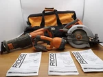 Ridgid Genuine Power Tool Bag W/ Circular SAW-R855, SAW-R854 & Light- R859. Fixed Price $110.00.