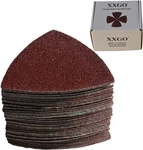Xxgo Triangular Oscillating Multi Tool Sanding Pads Mix Grit - 55 Pcs, Red. Fixed Price $13.85.