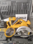 New Dewalt 24V DW006 1/2" Hammer Drill Set Plus Used DW007 Circular Saw Kit. Fixed Price $257.95.