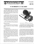 Delta Rockwell 31-200 Homecraft 8 " Disk Sander Instructions. Fixed Price $20.24.
