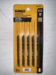 Dewalt DW3770-5 3" 14 Tpi T-shank Cobalt Steel Jig Saw Blade, Pack. Fixed Price $15.00.