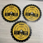 Dewalt Circular Saw Blades 7 1/4 Inch 24T Carbide Teeth (3 Pack) New. Fixed Price $19.76.