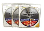 Hoteche 3PC Carbide Tipped Saw Blade 12 In. X 100T Miter Wood Cut. Fixed Price $49.99.