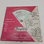 Vtg Dayton Circular Saw Blades 6X119 1/2IN Arbor. Fixed Price $16.88.