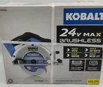 Kobalt 24V Circular Saw Brushless Cordless 6-1/2 Inch Blade Tool Only #0672830. Fixed Price $64.99.