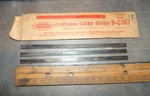 6" Nos Pack Of 3 Vintage Craftsman Sabre Saber Saw Blades No. 9-2867, Circa 1940. Fixed Price $15.00.