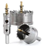 2PCS Tct Hole Saw Kit For Hard Metal, 0.47" (12MM) Tungsten Carbide Tipped Ho.... Fixed Price $37.07.