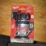 Milwaukee 3-PK Nitrus Carbide Extreme Materials Oscillating Blades 49-25-1573. Fixed Price $26.99.
