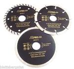 Ate Pro 4-1/2" Diamond Turbo Wet Dry Saw Blades Wheels Set 93513 Tile Concrete. Fixed Price $18.99.