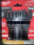 Milwaukee 49-25-1140 Titanium Multi-tool Blade Set Universal Fit 5PC. Fixed Price $18.00.