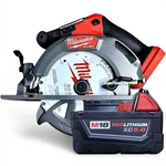 Milwaukee 2833-20 M18 Brushless Fuel 6-1/2" Cordless Circular Saw 5.0AH Battery. Fixed Price $225.59.