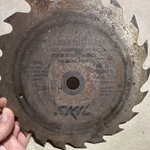Skil 71991 7-1/4" 24T Steel Circular Saw Blade 5/8" Arbor For Wood, Silver. Fixed Price $26.50.