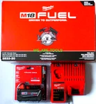 New Milwaukee Kit M18 Fuel 2833-20 Circular Saw, 1) 5.0 Ah Battery, Charger. Fixed Price $249.97.