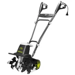 Sun Joe Electric Garden Tiller Cultivator, Steel Tines, 12 Amp, 16", TJ603E. Fixed Price $132.99.