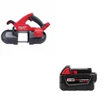 Milwaukee 2829-20 M18 Fuel Compact Band Saw + 48-11-1850 XC5.0 Battery. Fixed Price $349.00.