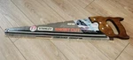 Vintage 1986 Stanley Professional Short Cut Point Handsaw 24" Wood Handle. Fixed Price $60.00.