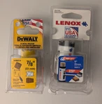Lot Of Usa-made Hole Saws Dewalt 7/8" (22 Mm) & Lenox 1" (25 Bi-metal. Fixed Price $10.00.