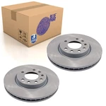 Pair Of Front Brake Disc Fits Vauxhall Corsa Combo Blue Print ADZ94335. Fixed Price $90.61.
