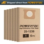 Powertec 75051-P2 High Efficiency Filter Bag For Porter-cable And Stanley, 6PK. Fixed Price $15.49.