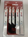 Milwaukee Sawzall Blade Set 49-22-1131. Fixed Price $16.75.