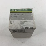 Greenlee 825-1-1/2 Hole Saw 1-1/2" 19148. Fixed Price $14.99.