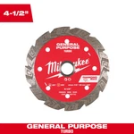 Milwaukee 49-93-9104 4-1/2" Diamond Max Turbo, General Purpose Blade. Fixed Price $32.10.